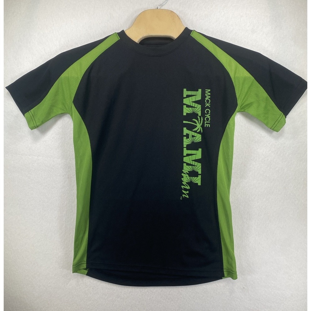 Miami Man Triathlon 2009 Shirt -Florida Mack Cycle Athlete Race Jersey Large C24